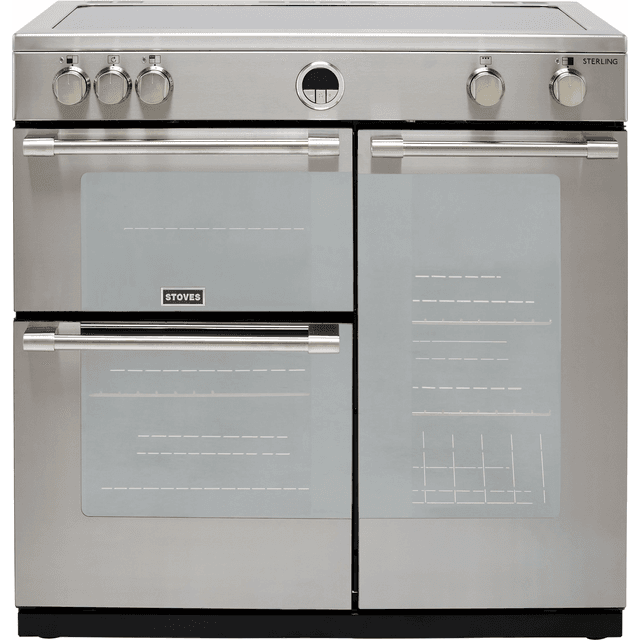 Stoves Sterling S900EI 90cm Electric Range Cooker - Stainless Steel - Sterling S900EI_SS - 1